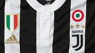 Juventus shirt with tricolor rosette